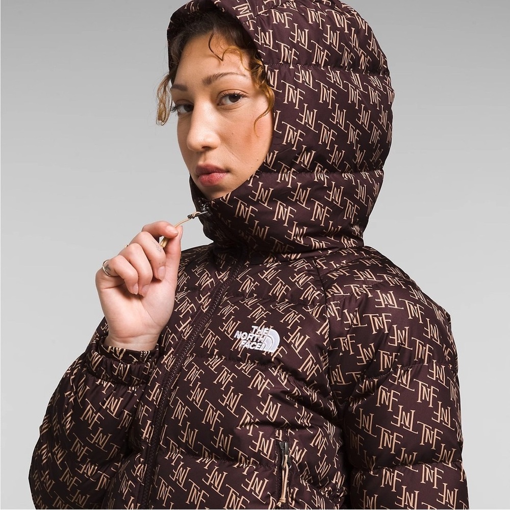 The North Face Hydrenalite Down Puffer Jacket (Sz XS) Coal Brown TNF Monogram